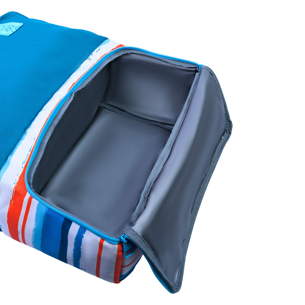 Turqoise Stripes Cooler Tote