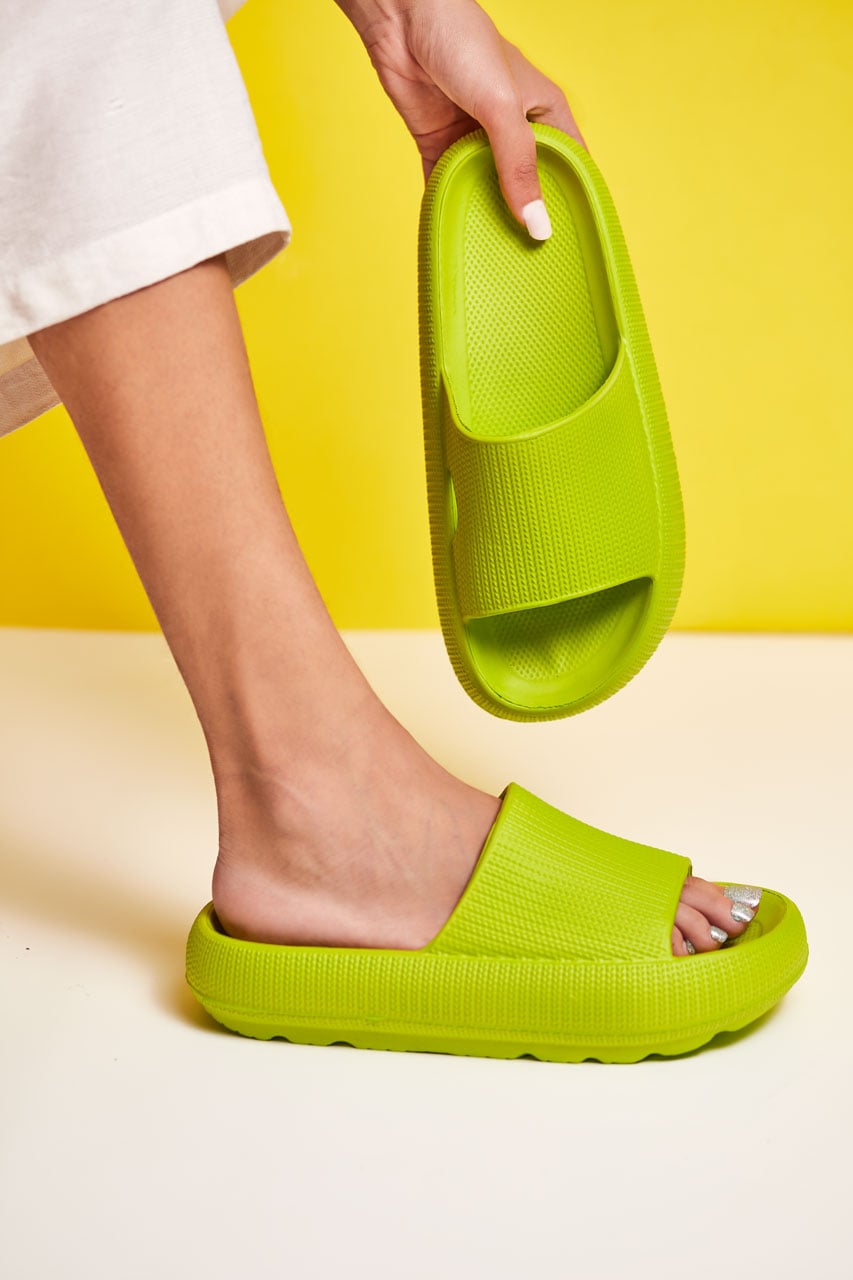 Pistachio Green Eva Virgo Women Slide
