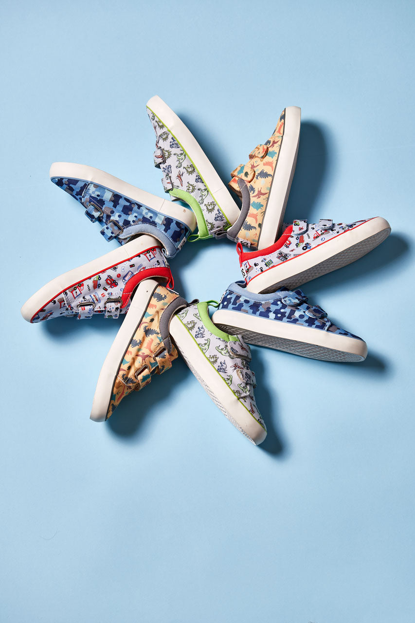 Cars Camouflage Double Strap Sneaker