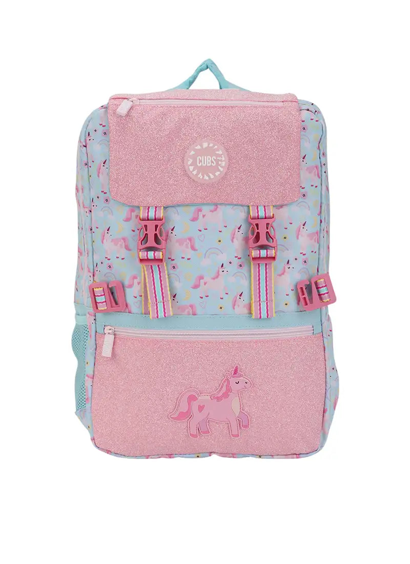 Baby Blue Unicorn Clip&Go Backpack