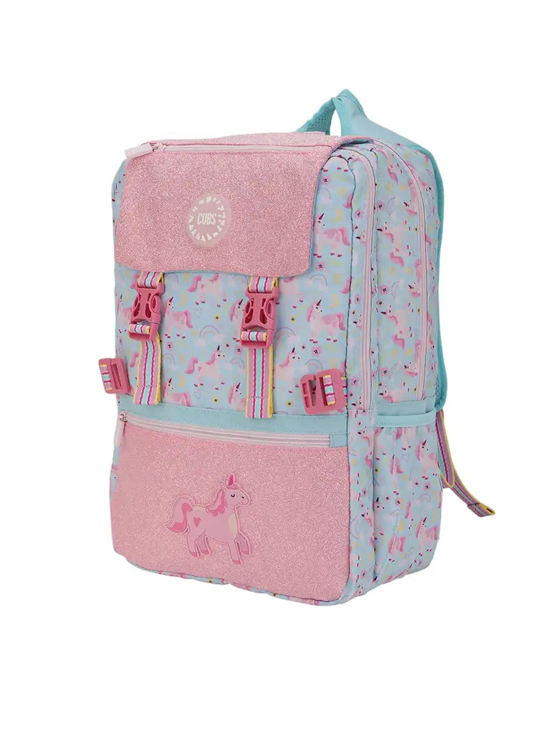Baby Blue Unicorn Clip&Go Backpack