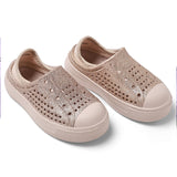 Gold Glitter Elastic Yoyo Slip-On Kids Sneakers