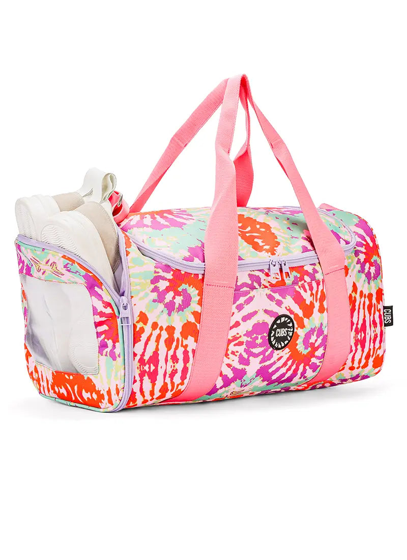 Very Happy Tie Dye Duffel Bag one Side Pocket