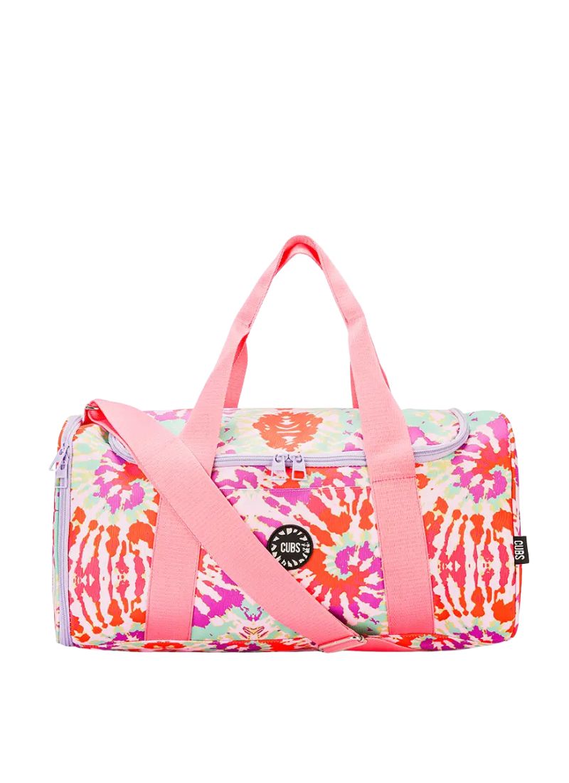 Very Happy Tie Dye Duffel Bag one Side Pocket