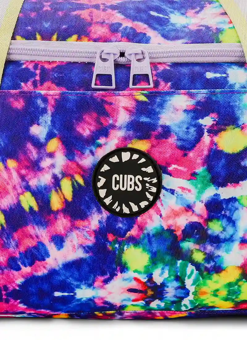 Mysterious blue Tie Dye Duffel Bag one Side Pocket