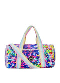 Mysterious blue Tie Dye Duffel Bag one Side Pocket