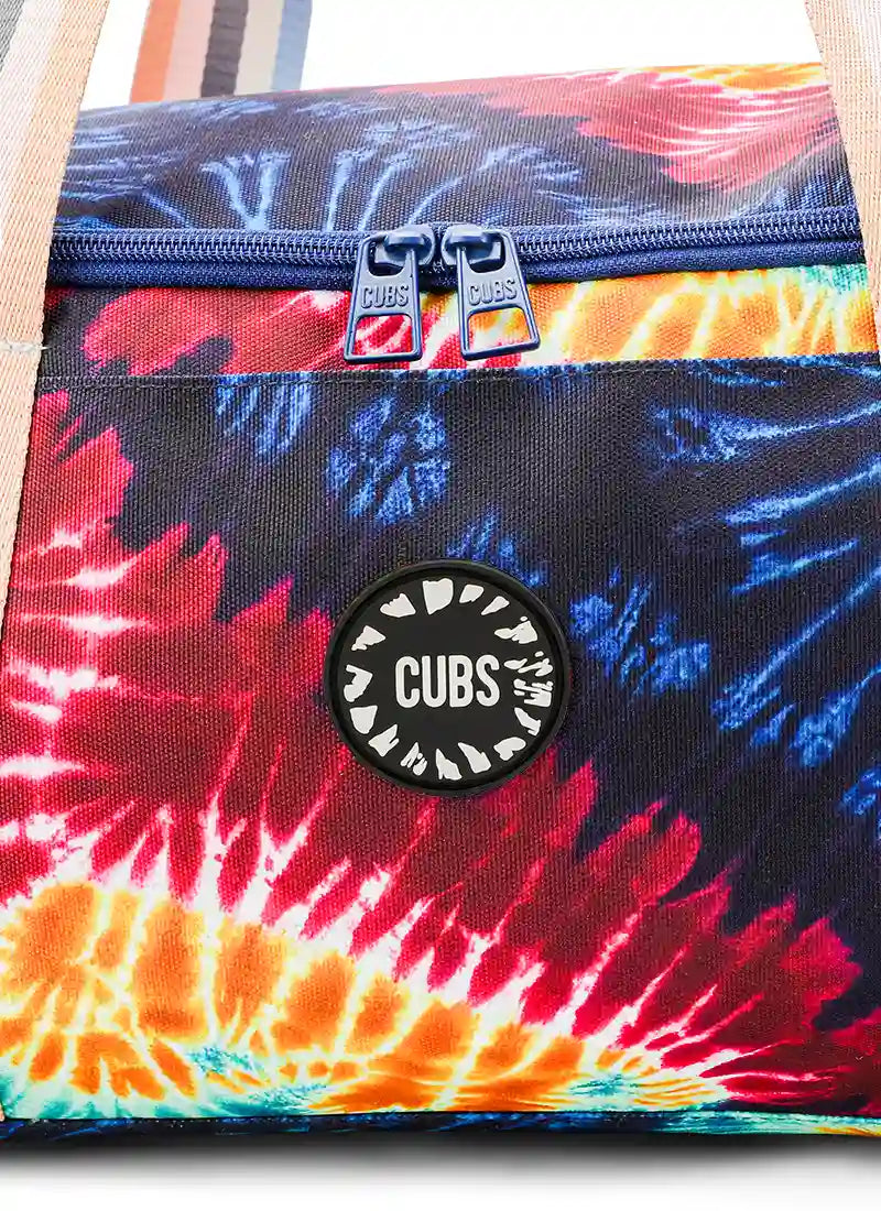 Teenage Mood Tie Dye Duffel Bag one Side Pocket