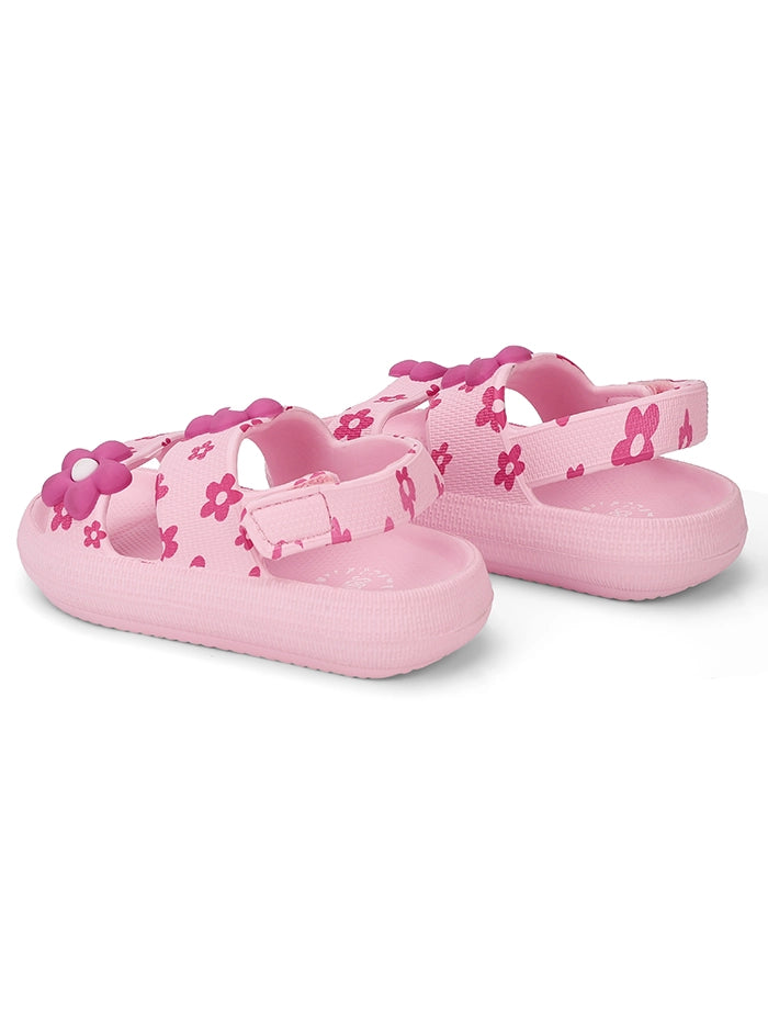 Pink Flowers Kids Sandal