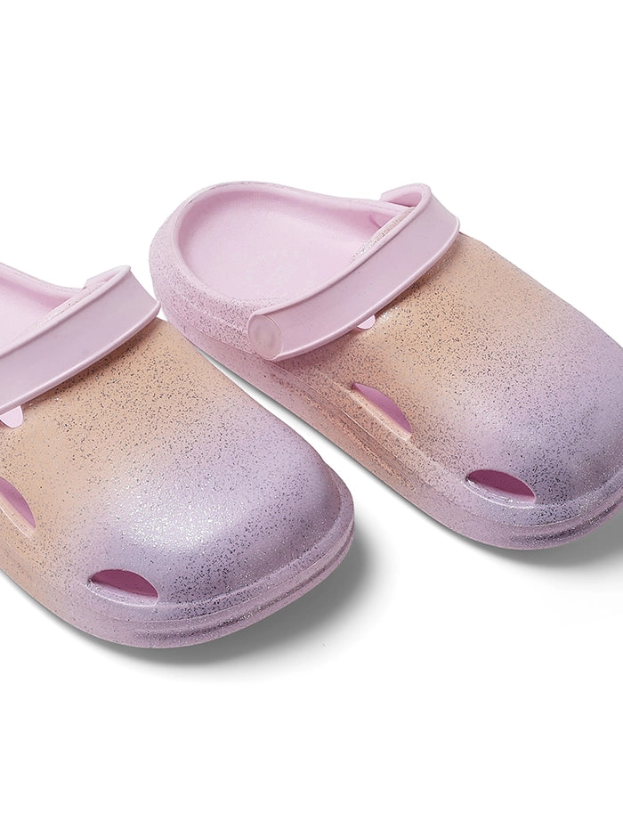 Glitter Peach &amp; Lilac Clog