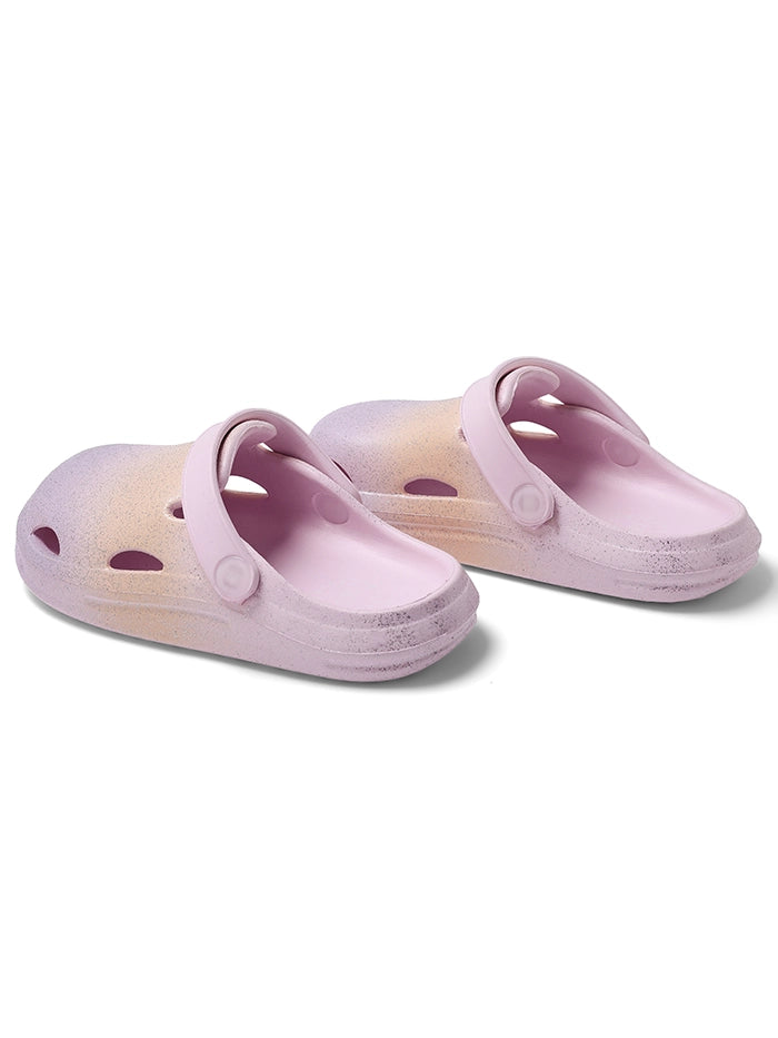 Glitter Peach &amp; Lilac Clog