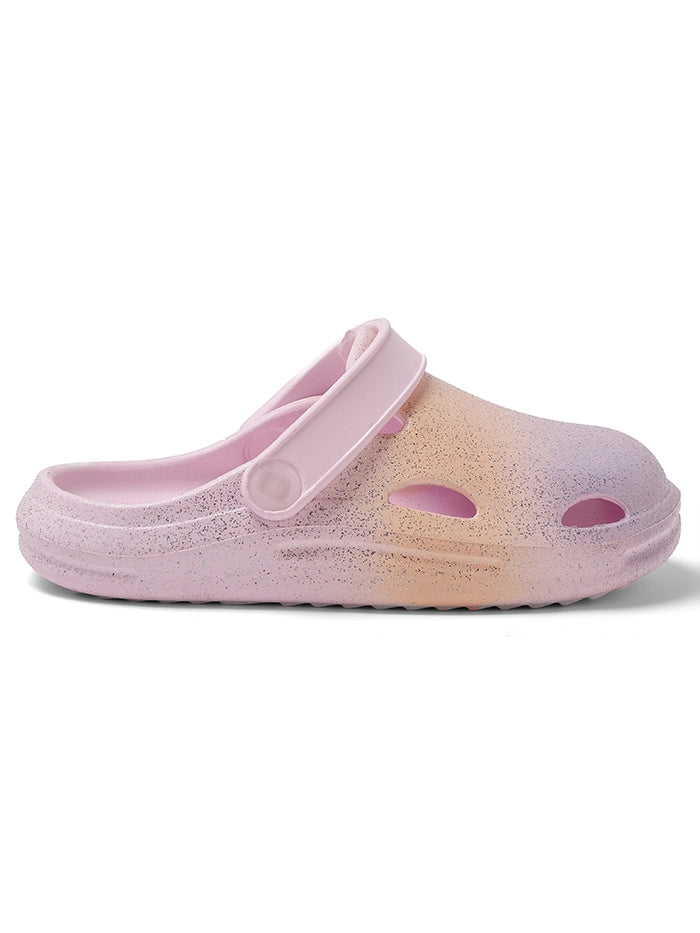 Glitter Peach &amp; Lilac Clog