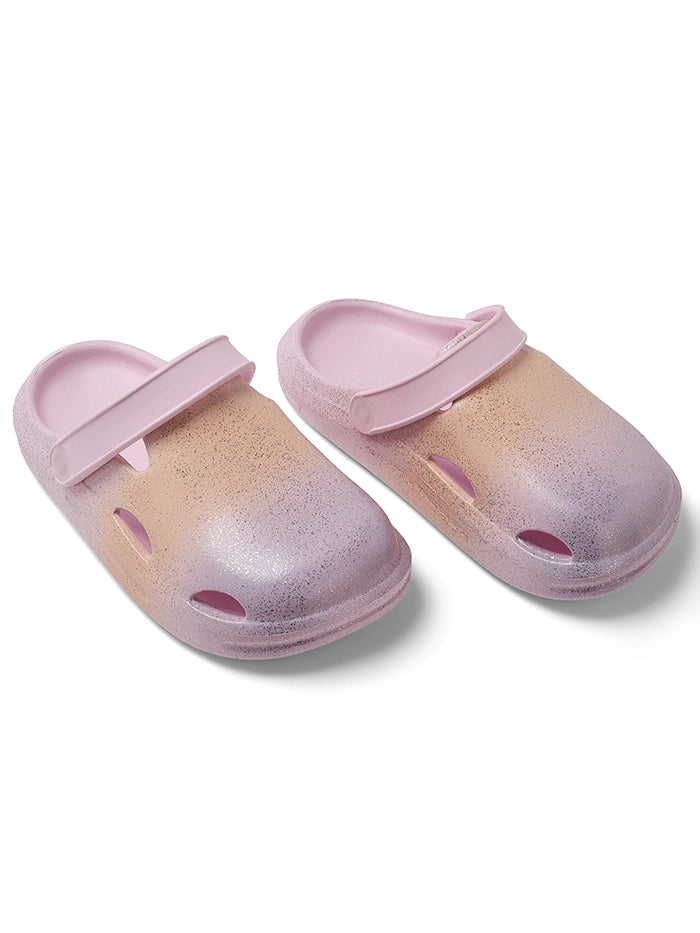 Glitter Peach &amp; Lilac Clog