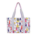 Ships and Flowers Double Face Tote Bag