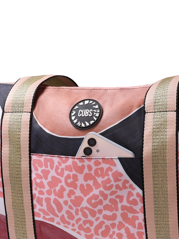 Brown Leopard Double Face Tote Bag