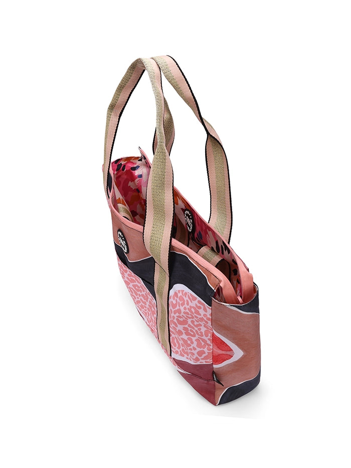 Brown Leopard Double Face Tote Bag