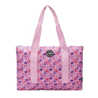 Bluish Tie Dye And Pinky Stars Double Face Tote Bag