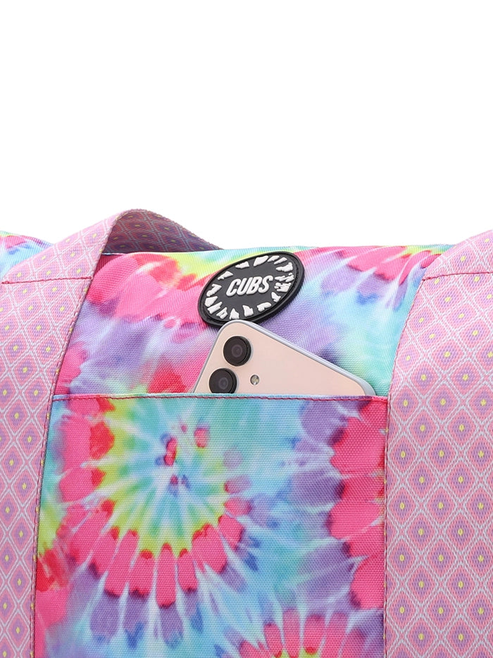 Flowery Tie Dye Double Face Tote Bag