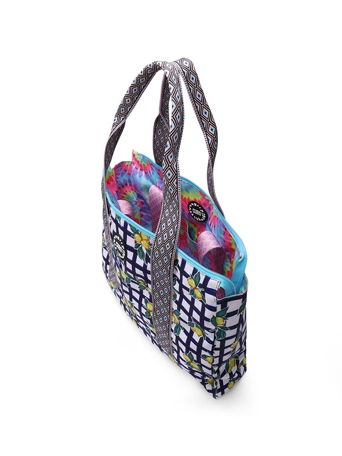 Flowery Tie Dye Double Face Tote Bag