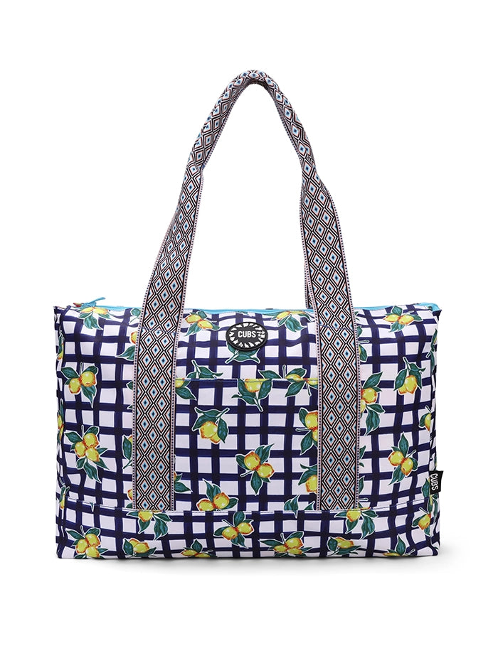 Flowery Tie Dye Double Face Tote Bag