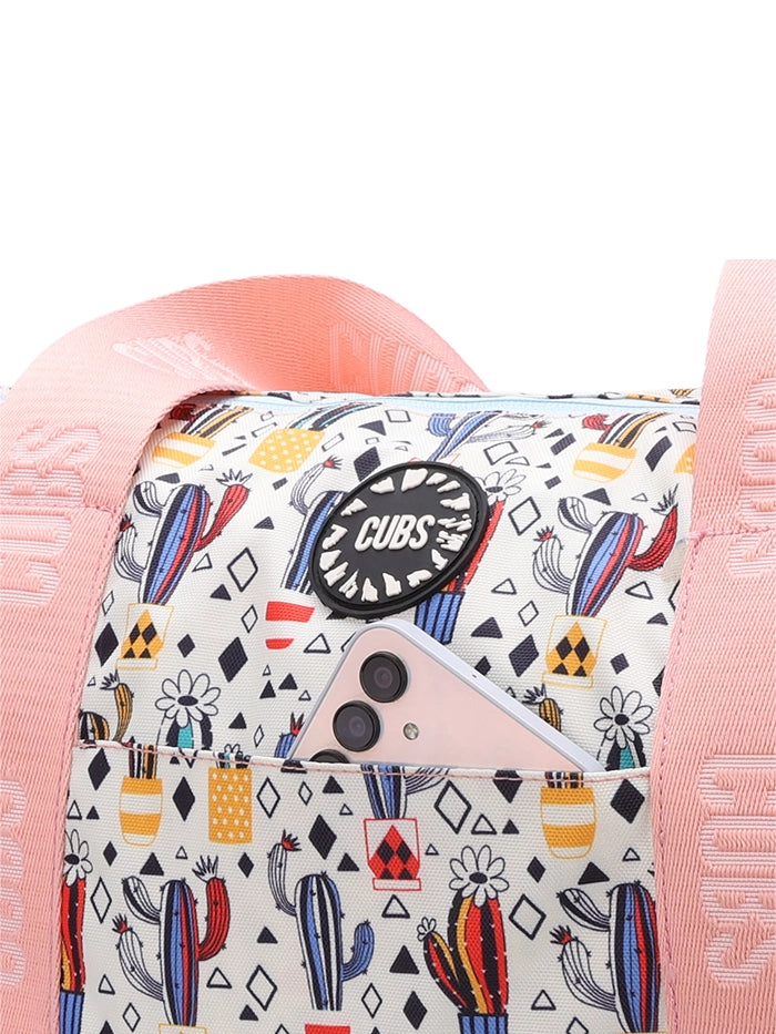 Pastel Colors And Cactus Double Face Tote Bag