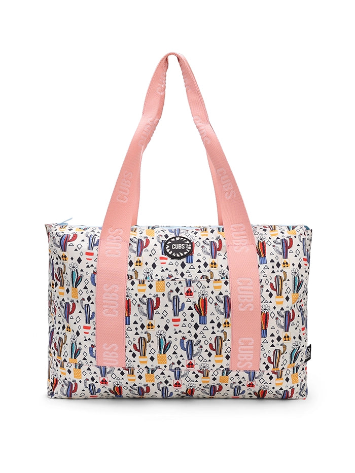 Pastel Colors And Cactus Double Face Tote Bag