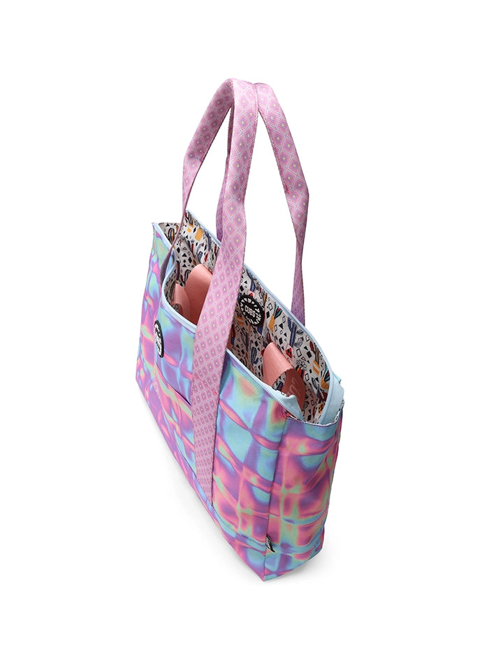Pastel Colors And Cactus Double Face Tote Bag