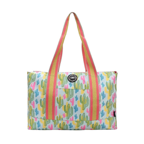 Cactus And Swirls Double Face Tote Bag