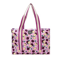 Passion Fruits And Purple Tie Dye Double Face Tote Bag