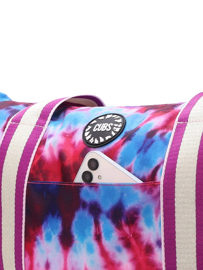 Passion Fruits And Purple Tie Dye Double Face Tote Bag