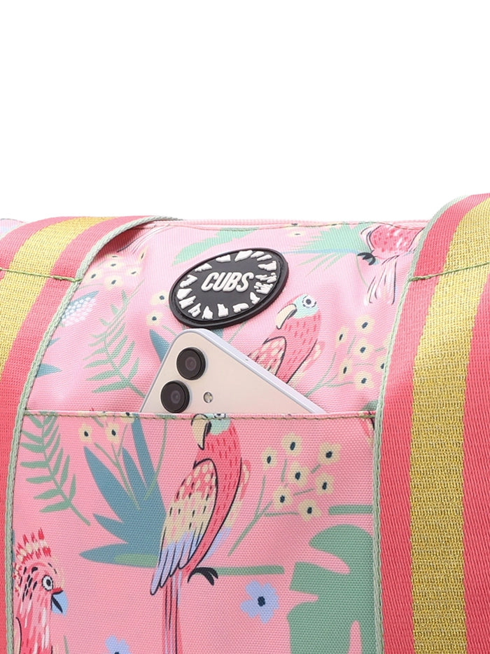 Pinkish Flowers Double Face Tote Bag
