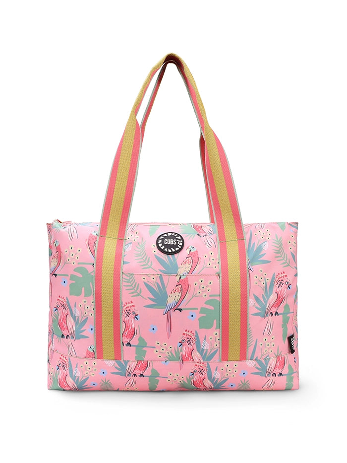 Pinkish Flowers Double Face Tote Bag