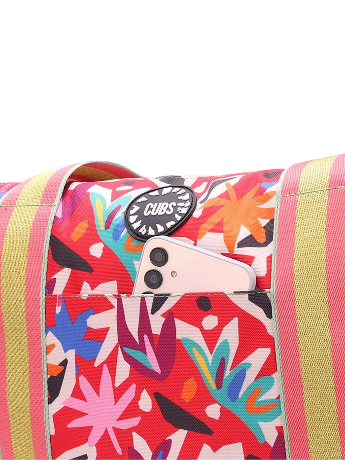 Pinkish Flowers Double Face Tote Bag