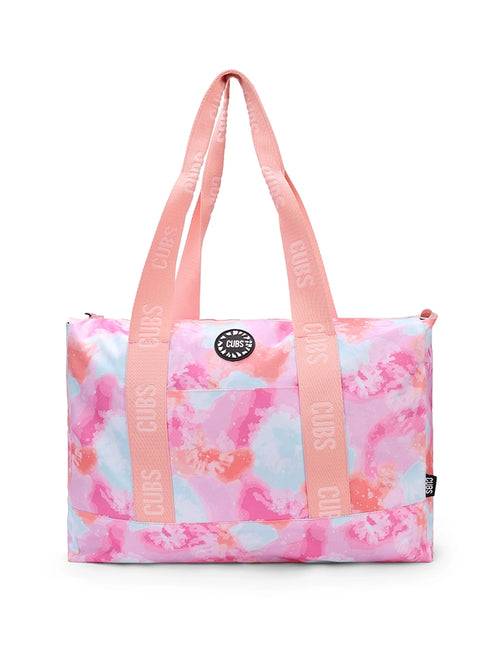 Black & Pink Tie Dye Double Face Tote Bag