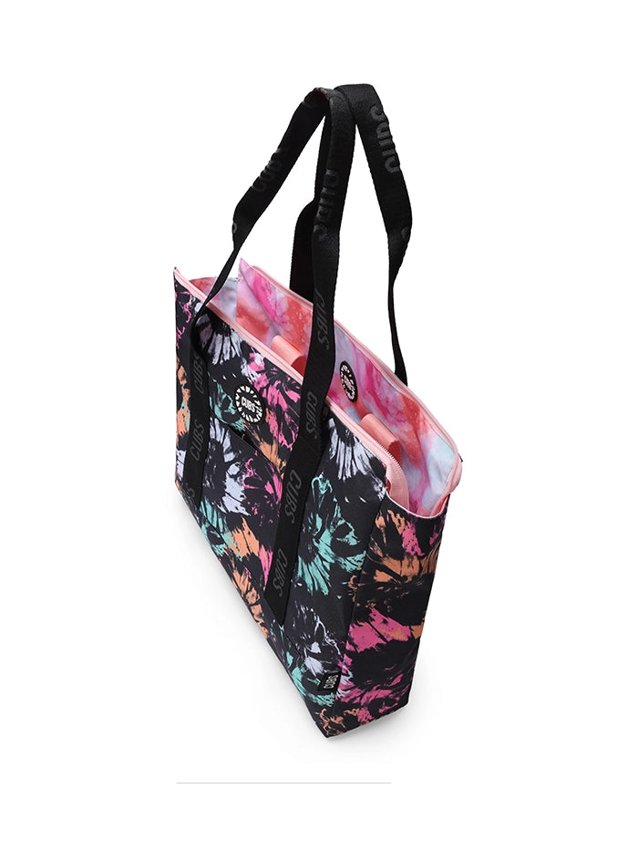 Black & Pink Tie Dye Double Face Tote Bag
