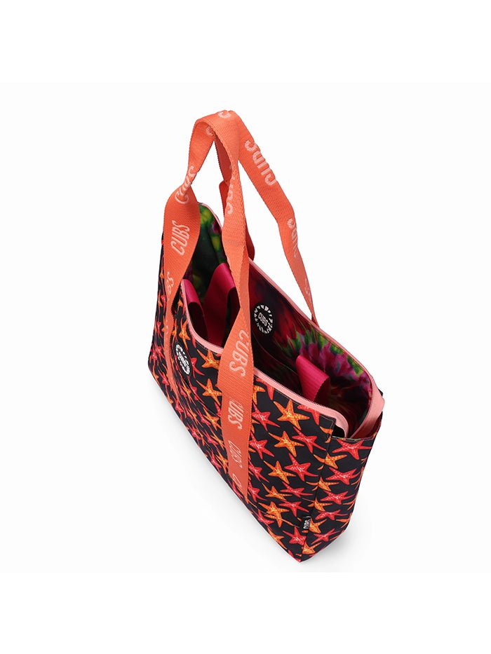 Tie Dye and Black Stars  Double Face Tote Bag