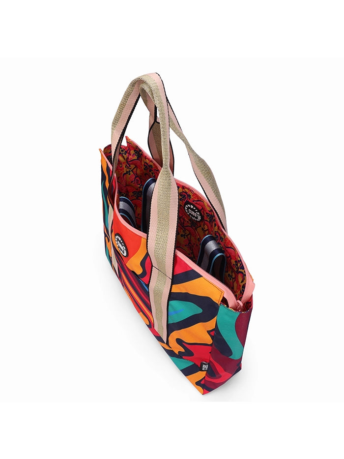 Swirls and Flamingos Double Face Tote Bag