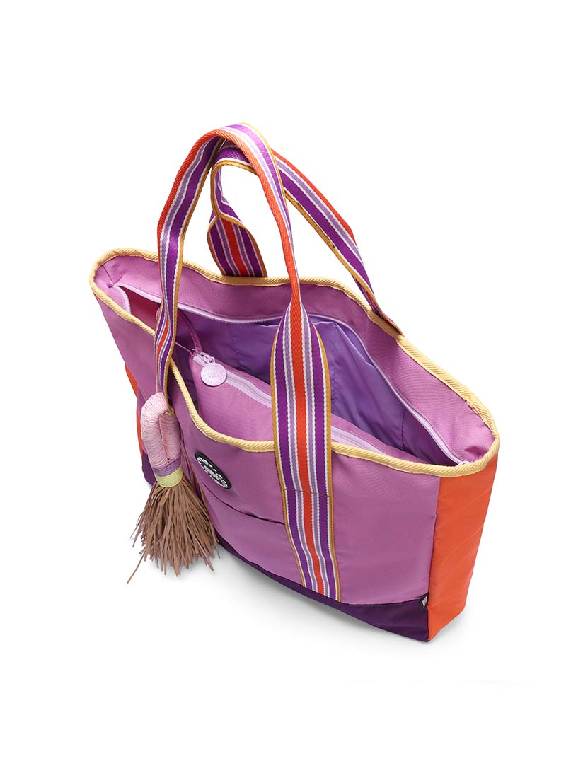 Purple  single Face Tote Bag