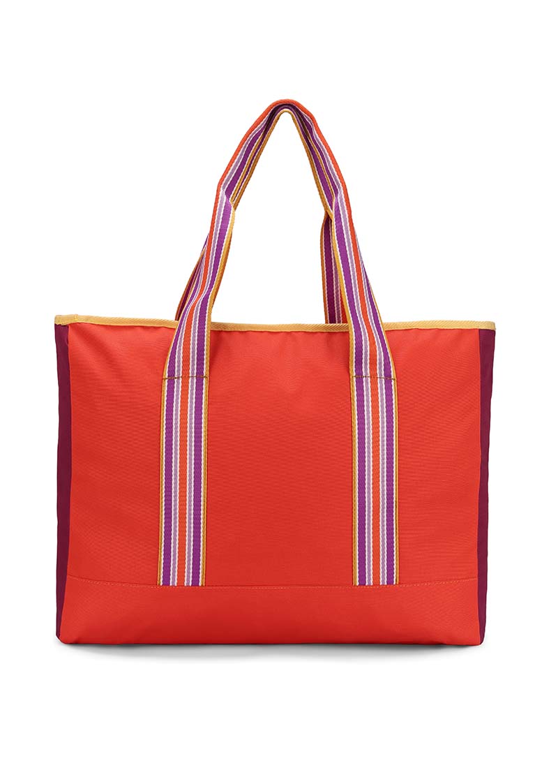 Red & Purple single Face Tote Bag