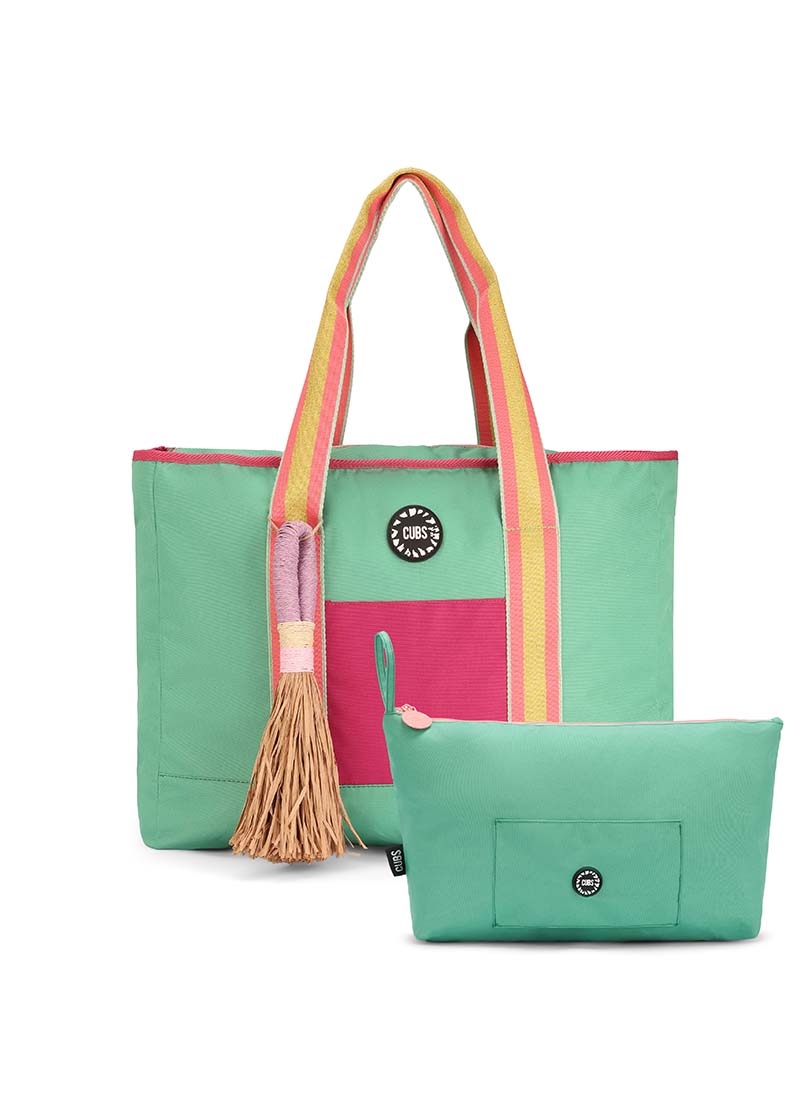 Sage Green single Face Tote Bag