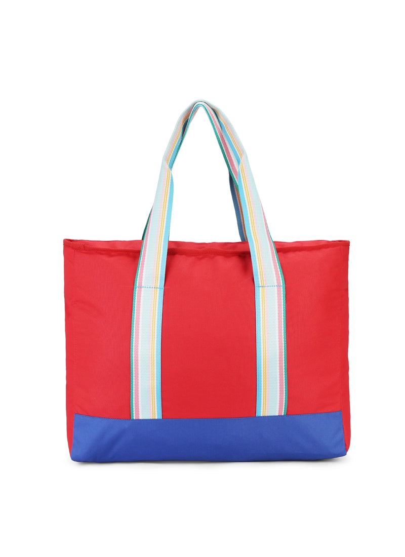 Dark Red single Face Tote Bag