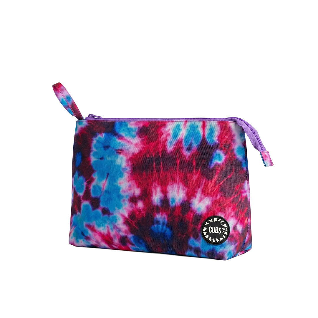 Purple Tie Dye Large Pouch