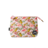 Pinkish Flamingos Medium Pouch