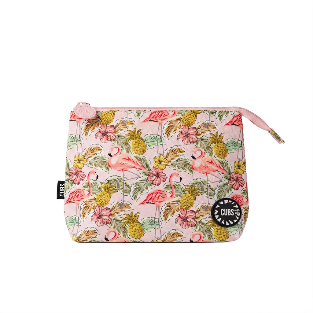Pinkish Flamingos Medium Pouch