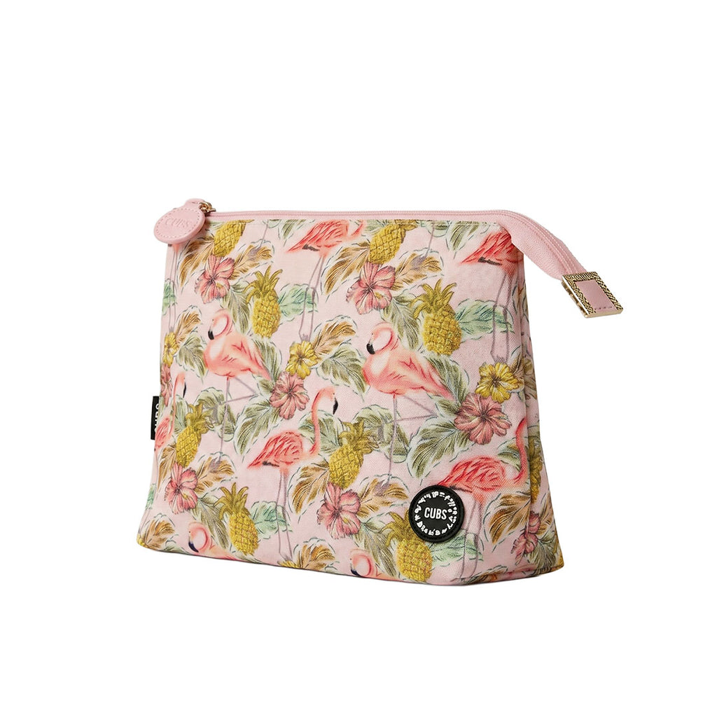 Pinkish Flamingos Medium Pouch