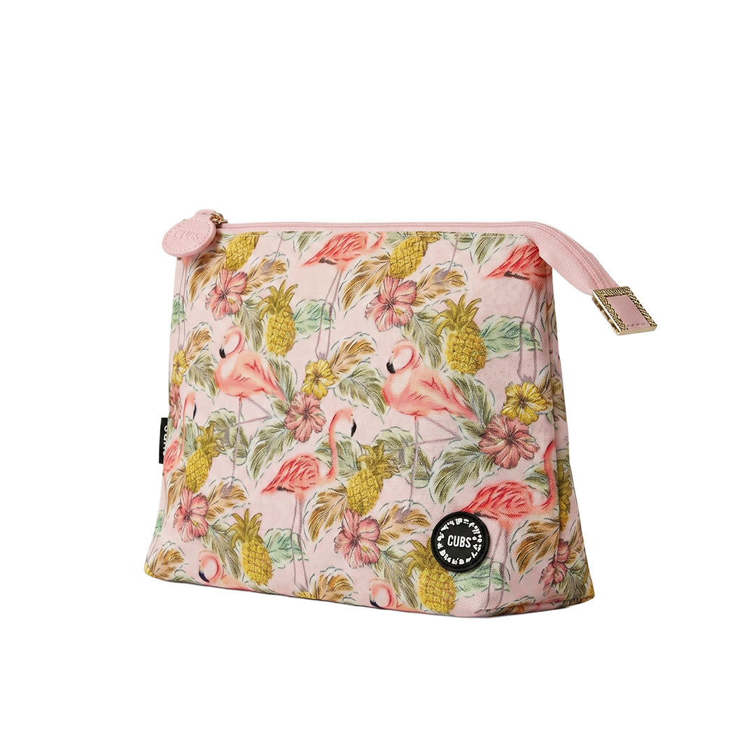 Pinkish Flamingos Medium Pouch
