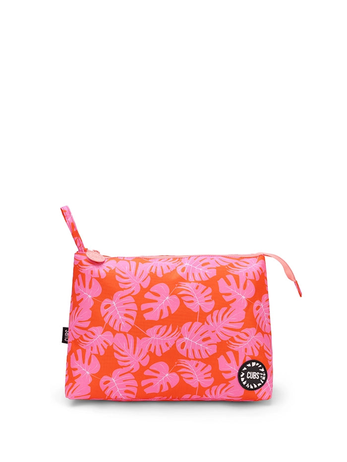 Orange Leaves Large Pouch