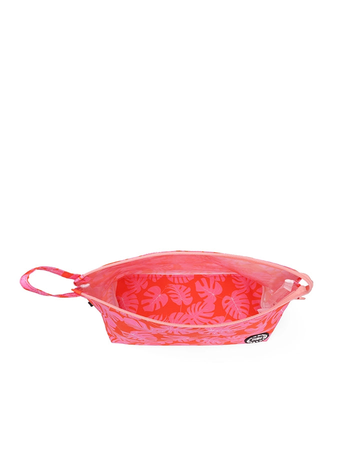 Orange Leaves Large Pouch