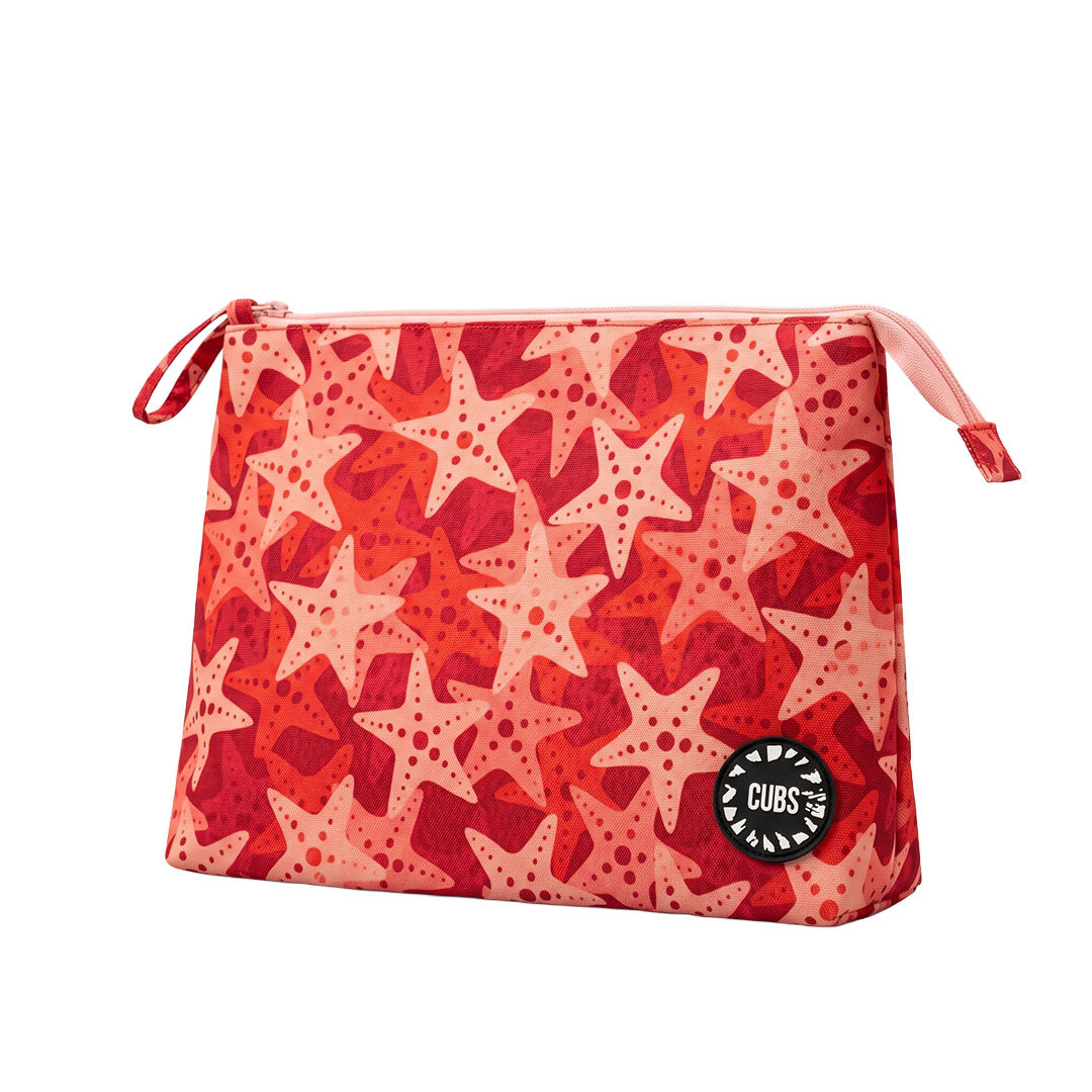 Peach Stars Large Pouch