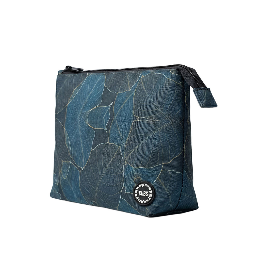 Dark Green Leaves Medium Pouch