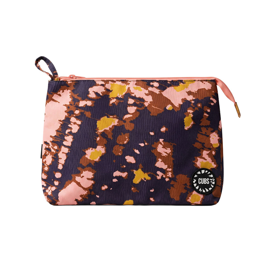 Pink & Black Tie Dye Large Pouch